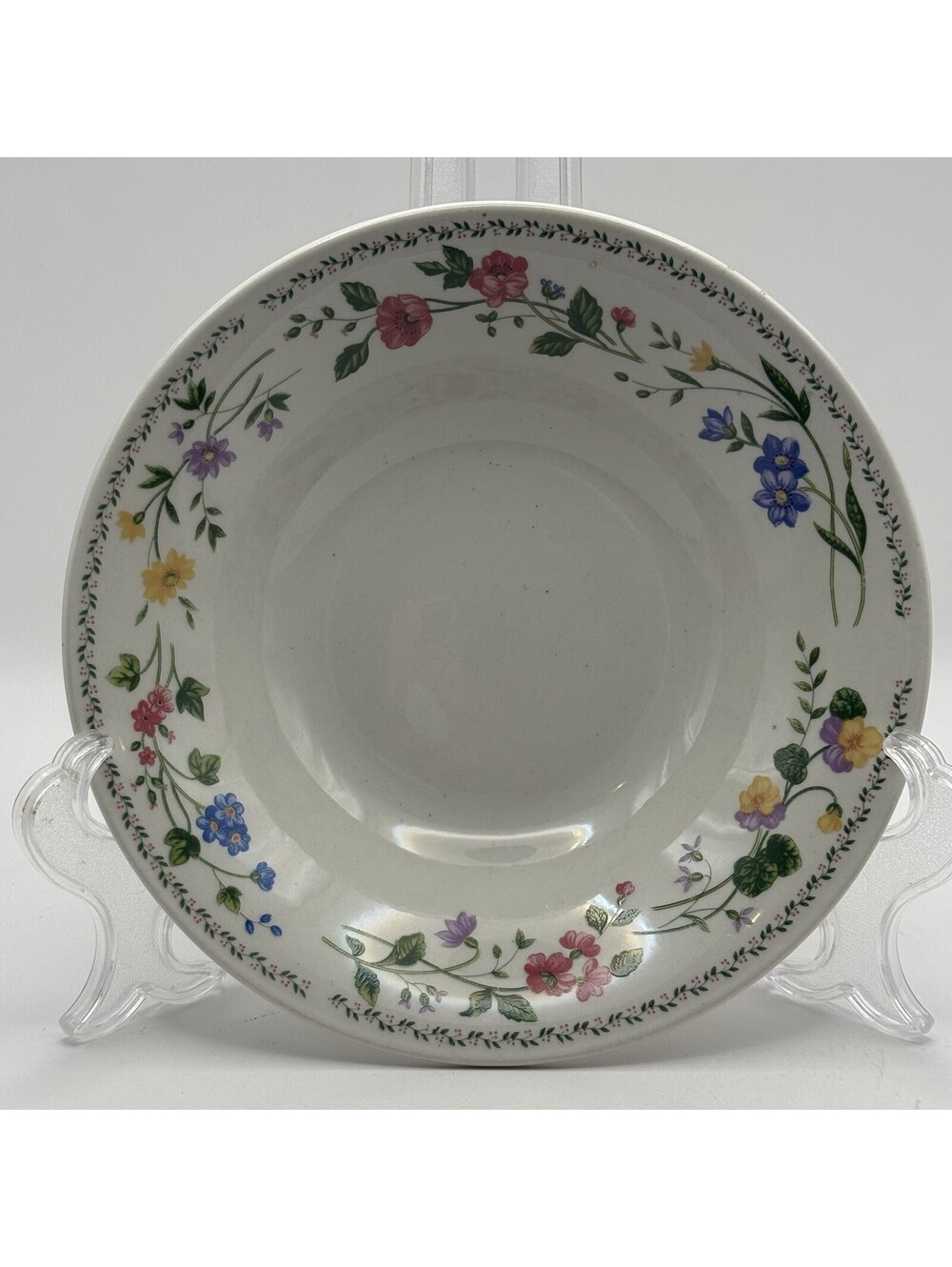 Farberware Stoneware English Garden 7.5 Inch Cereal Soup Bowl Style No. 225 VTG